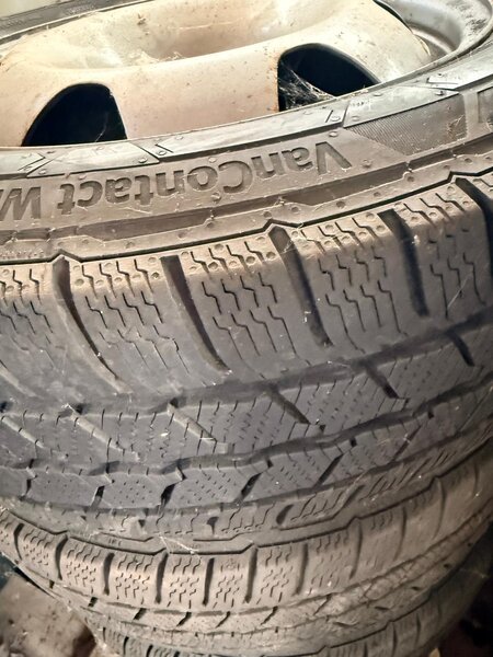 Set roti VW Transporter T5 / T6 Jante otel anvelope iarna Continental