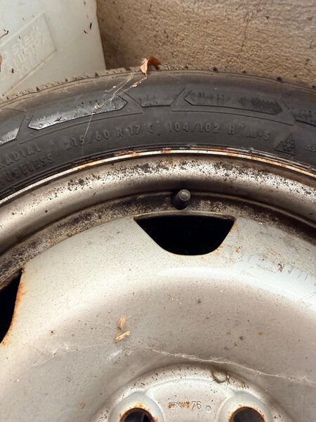 Set roti VW Transporter T5 / T6 Jante otel anvelope iarna Continental