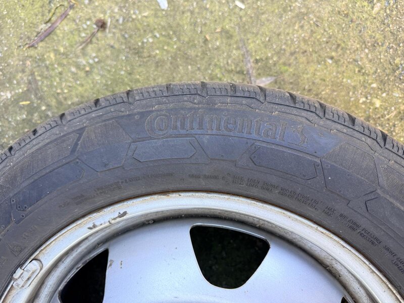 Set roti VW Transporter T5 / T6 Jante otel anvelope iarna Continental