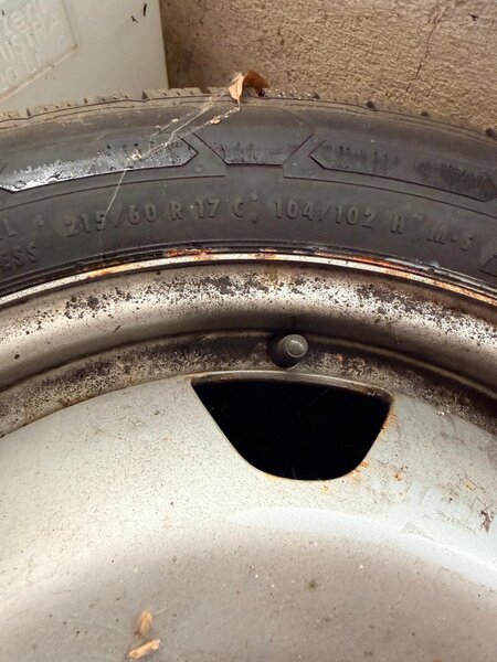 Set roti VW Transporter T5 / T6 Jante otel anvelope iarna Continental